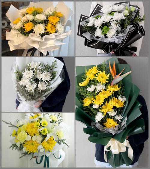 山东泰安新泰市白事花束代送